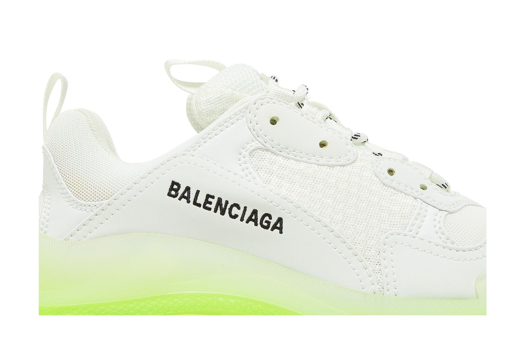 Buy Balenciaga Wmns Triple S Sneaker Clear Sole White Fluo Yellow 544351 W2FR1 9073 GOAT CA