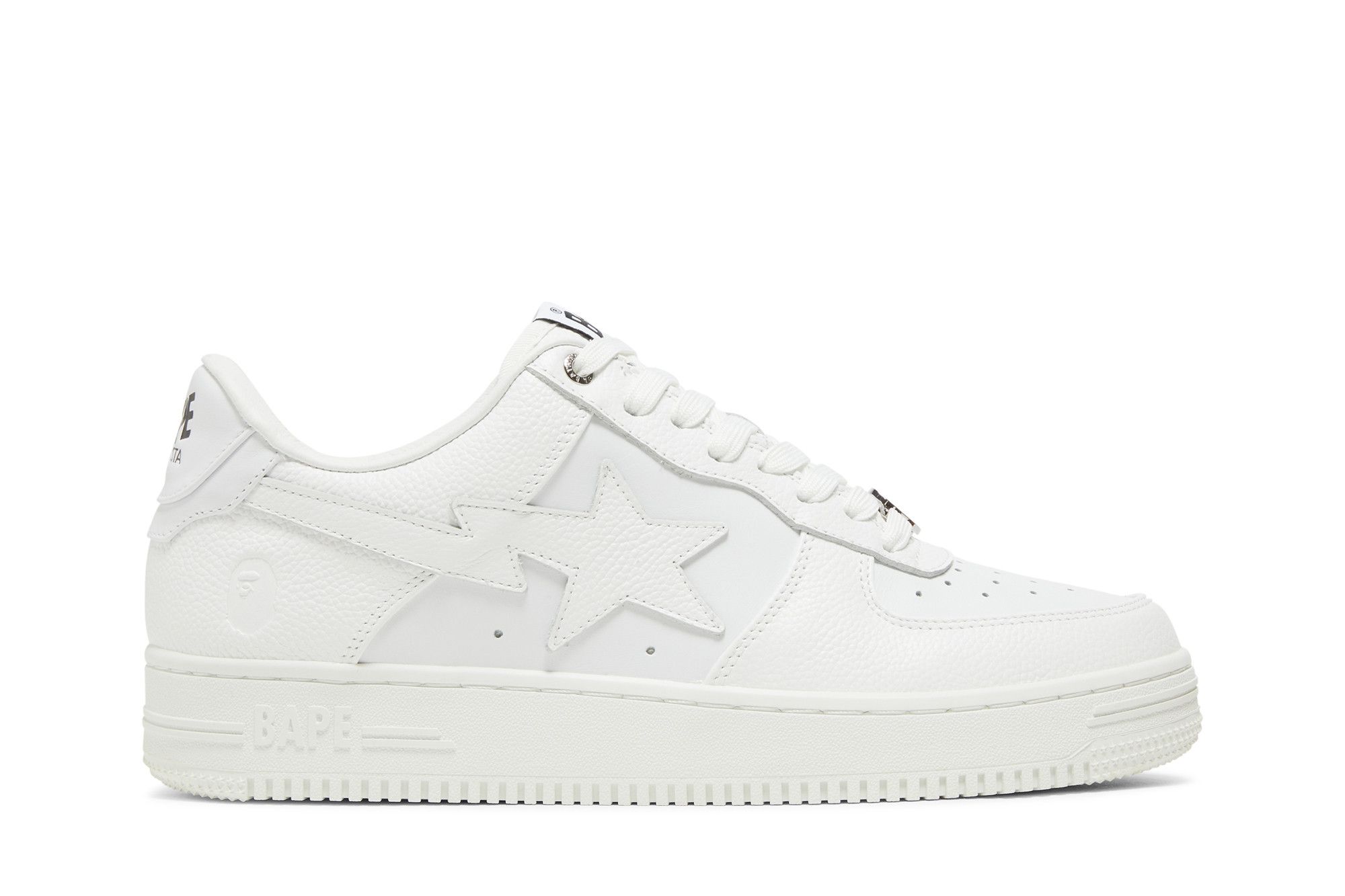 All white bapesta deals