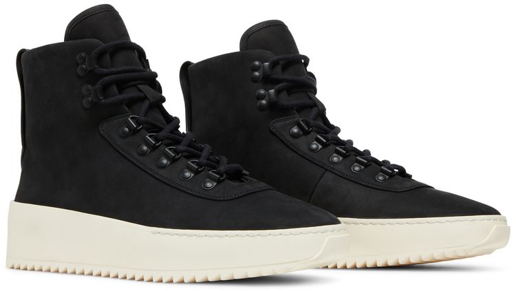 FEAR OF GOD Hiking Nubuck Leather Lace Up Black