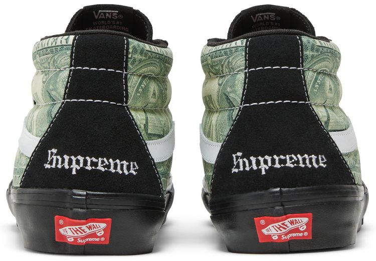 Supreme x Skate Grosso Mid Dollar Bill   Black