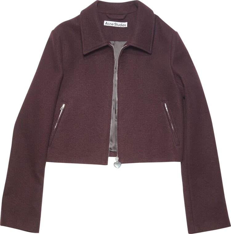 Acne Studios Wool Jacket Dark Burgundy