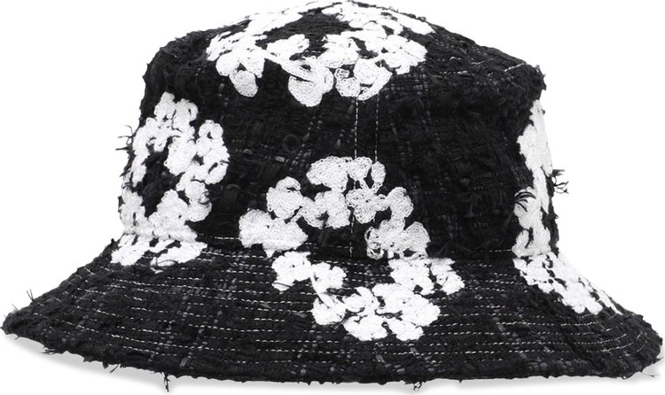 READYMADE x Denim Tears Wreath Tweed Bucket Hat 'Black'