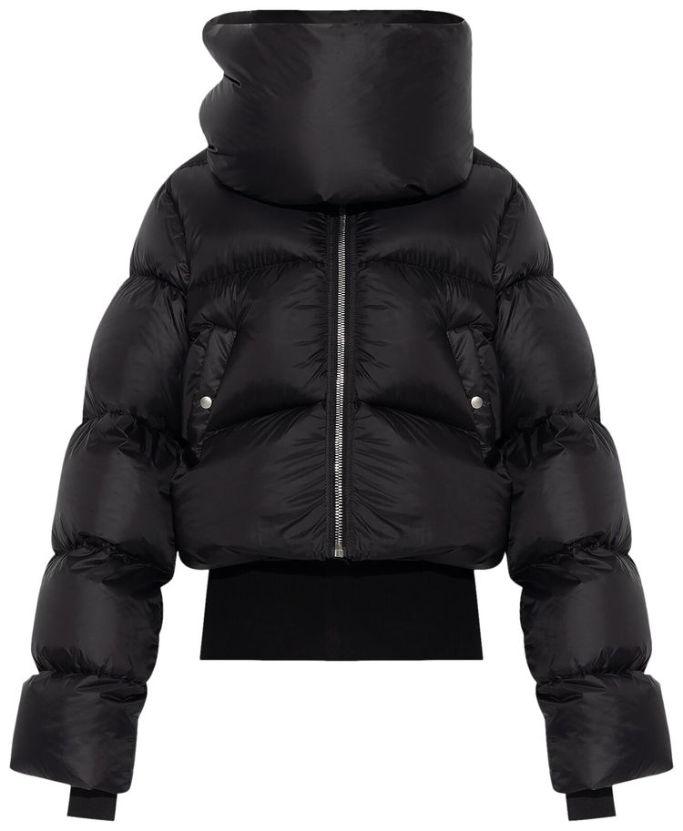 Rick Owens Funnel Neck Jacket Black