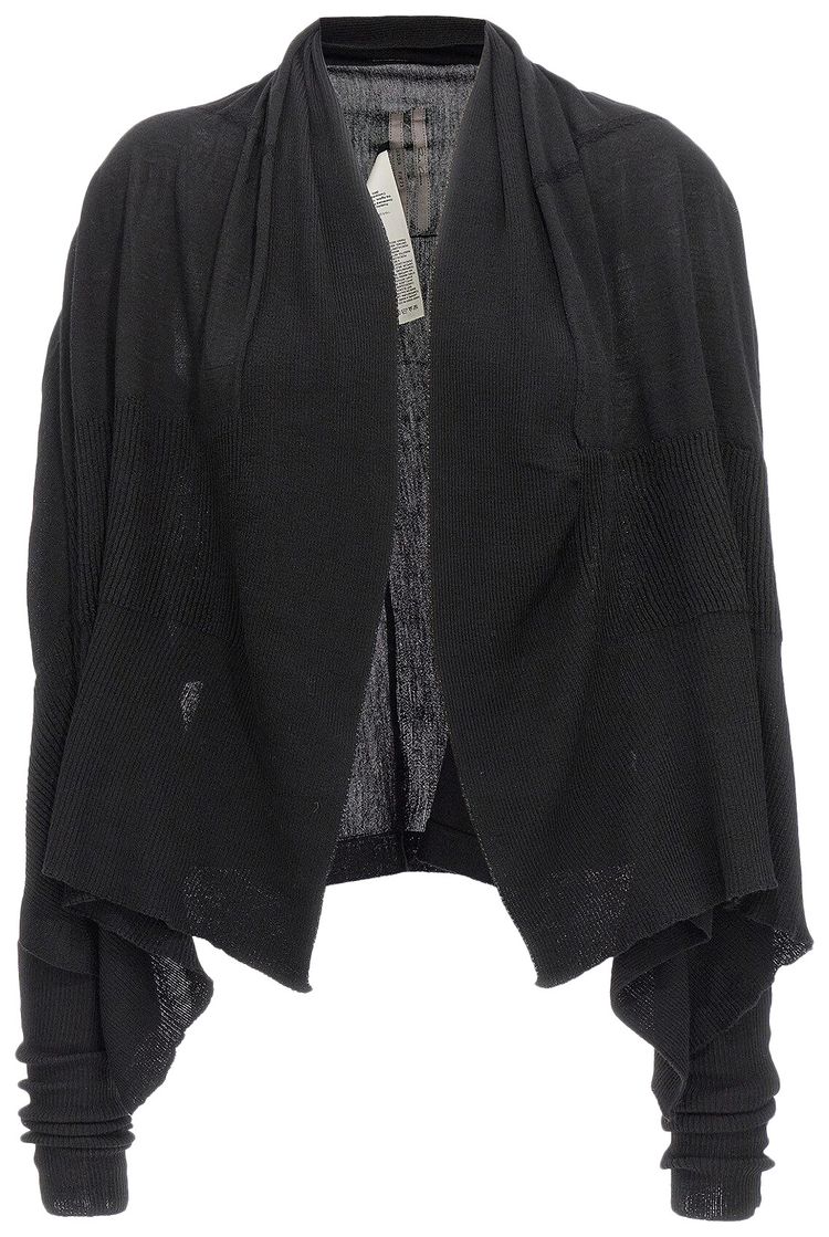 Rick Owens Medium Wrap Cardigan Black