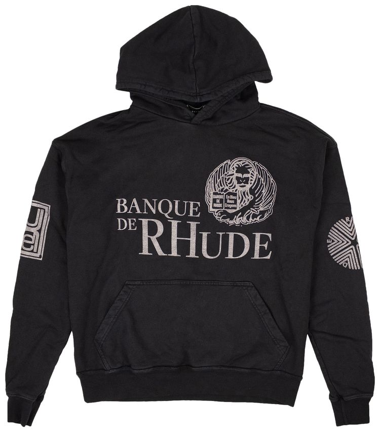 Rhude Bank De Hoodie Vintage Black