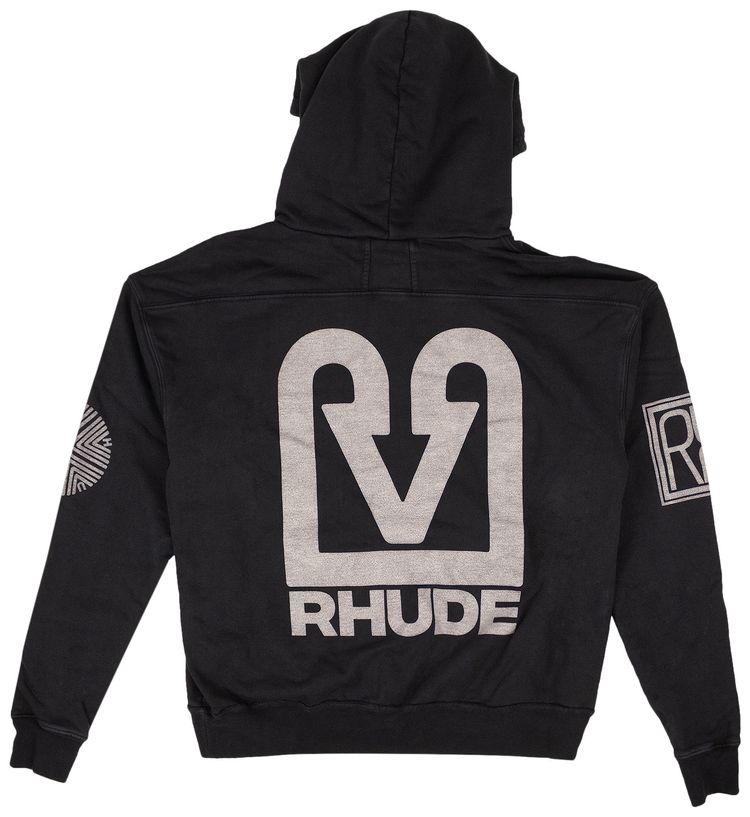 Rhude Bank De Hoodie Vintage Black
