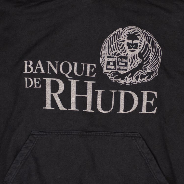 Rhude Bank De Hoodie Vintage Black
