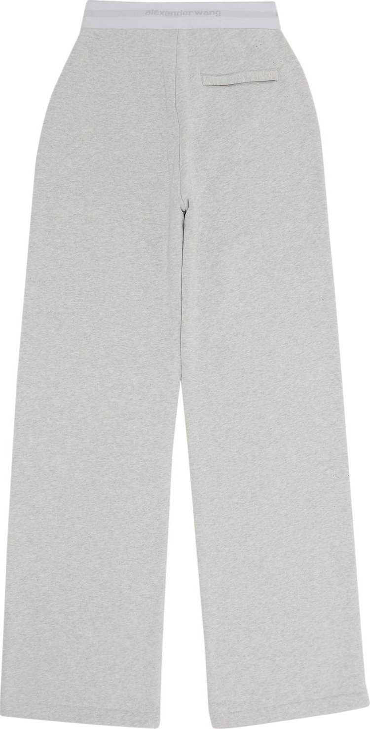 Alexander Wang Sweatpants With Zip Fly Light Heather Grey