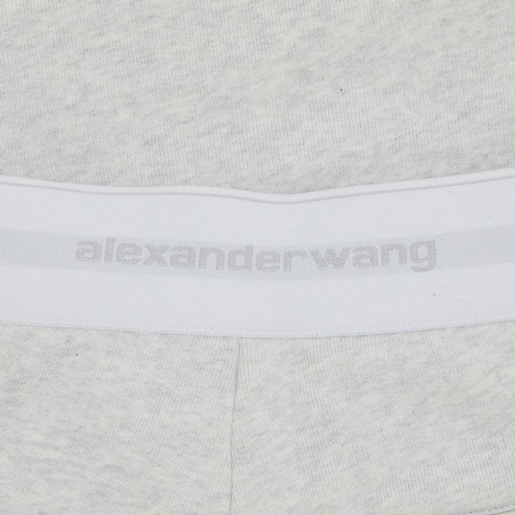 Alexander Wang Sweatpants With Zip Fly Light Heather Grey