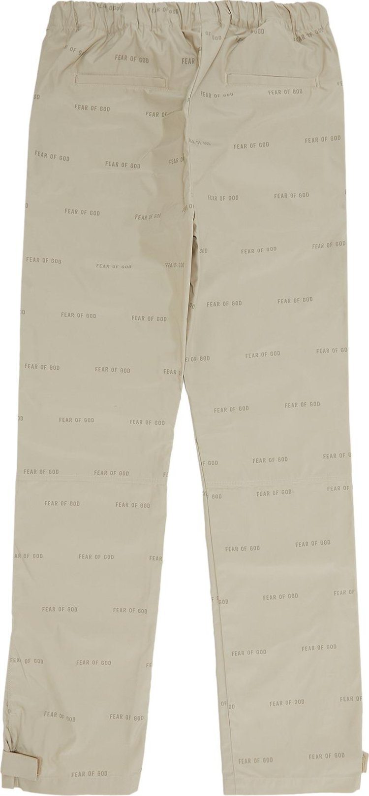 Fear of God All Over Print Baggy Nylon Pant Bone