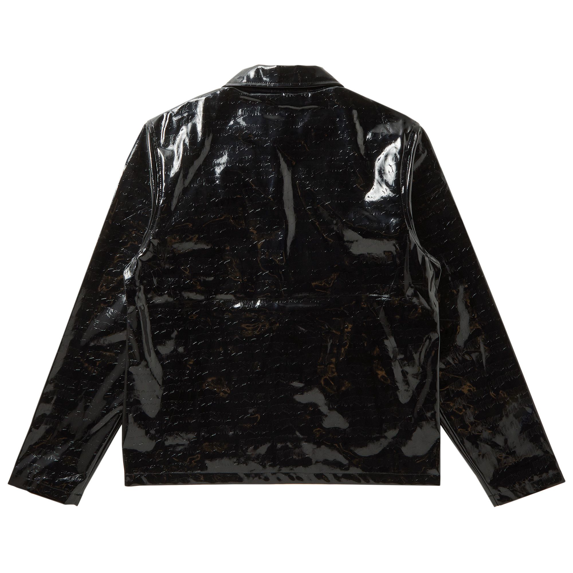 Buy Fucking Awesome Stamp Embossed Liquid Vinyl Work Jacket Black FAQ122O00203 GOAT CA