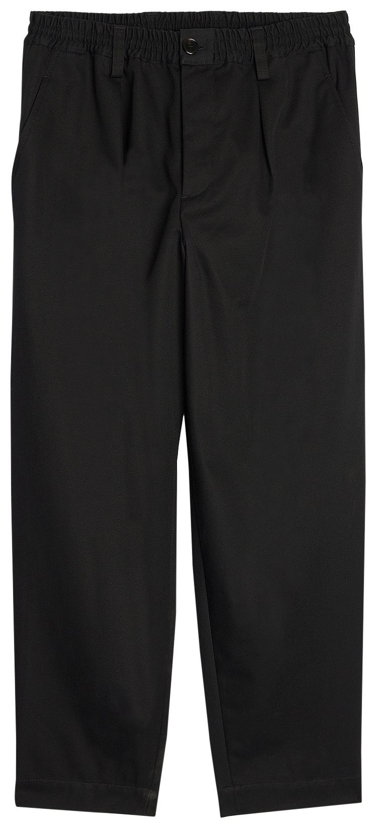 Marni Cropped Drawstring Gabardine Pants Black