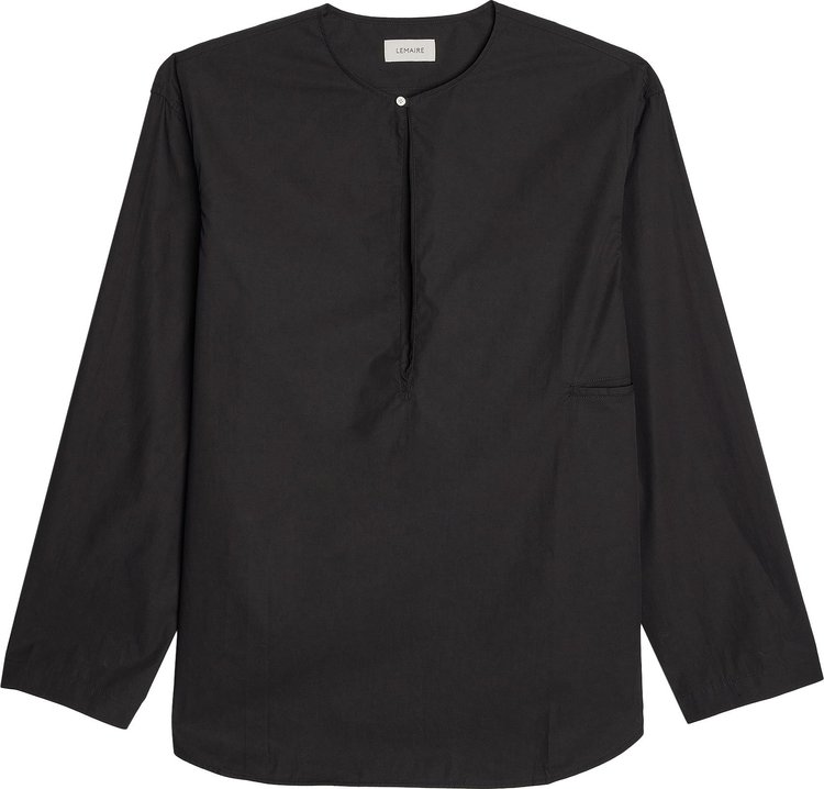 Buy Lemaire Light Vareuse Shirt 'Black' - TO1057 LF588 999 | GOAT