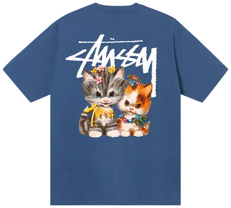 Stussy Kittens Tee Blue