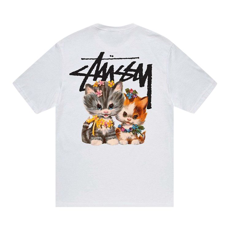 Stussy Kittens Tee White
