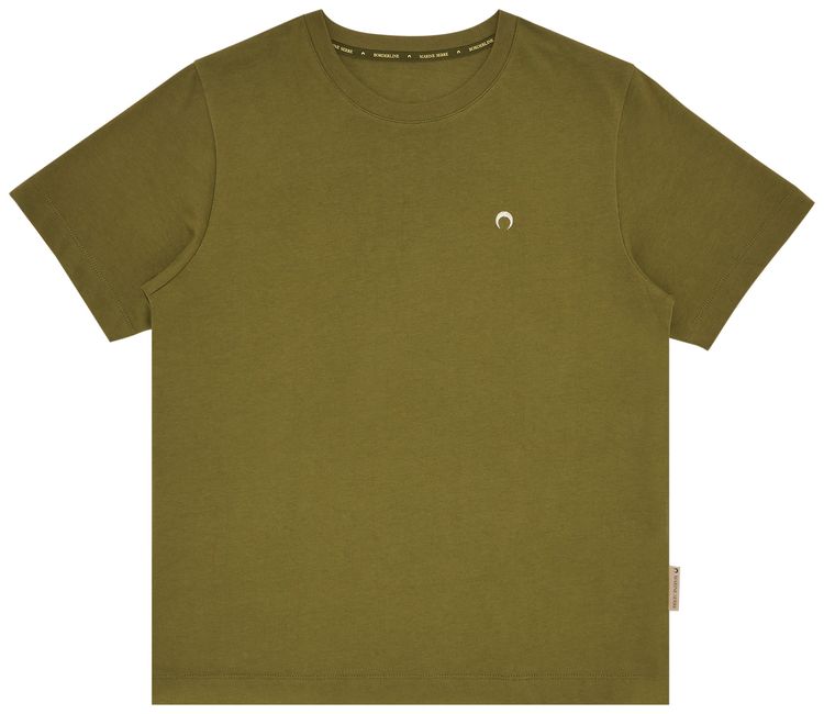 Marine Serre Organic Cotton T Shirt Green