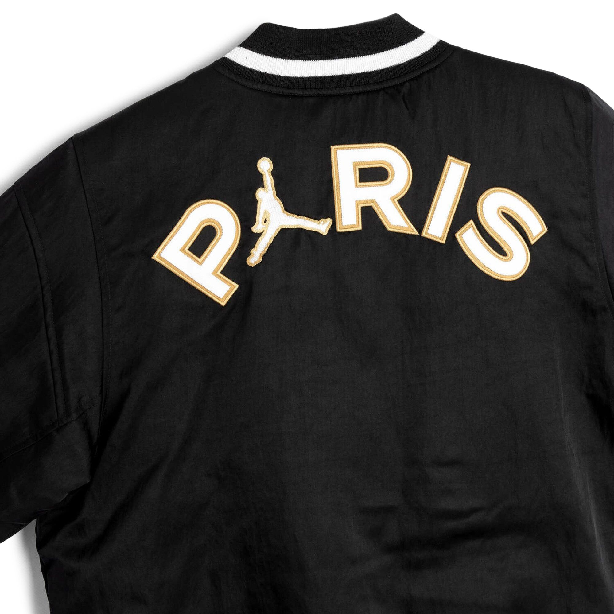 Buy Air Jordan x PSG Varsity Jacket Black Bordeaux Gold White CK9665 010 GOAT