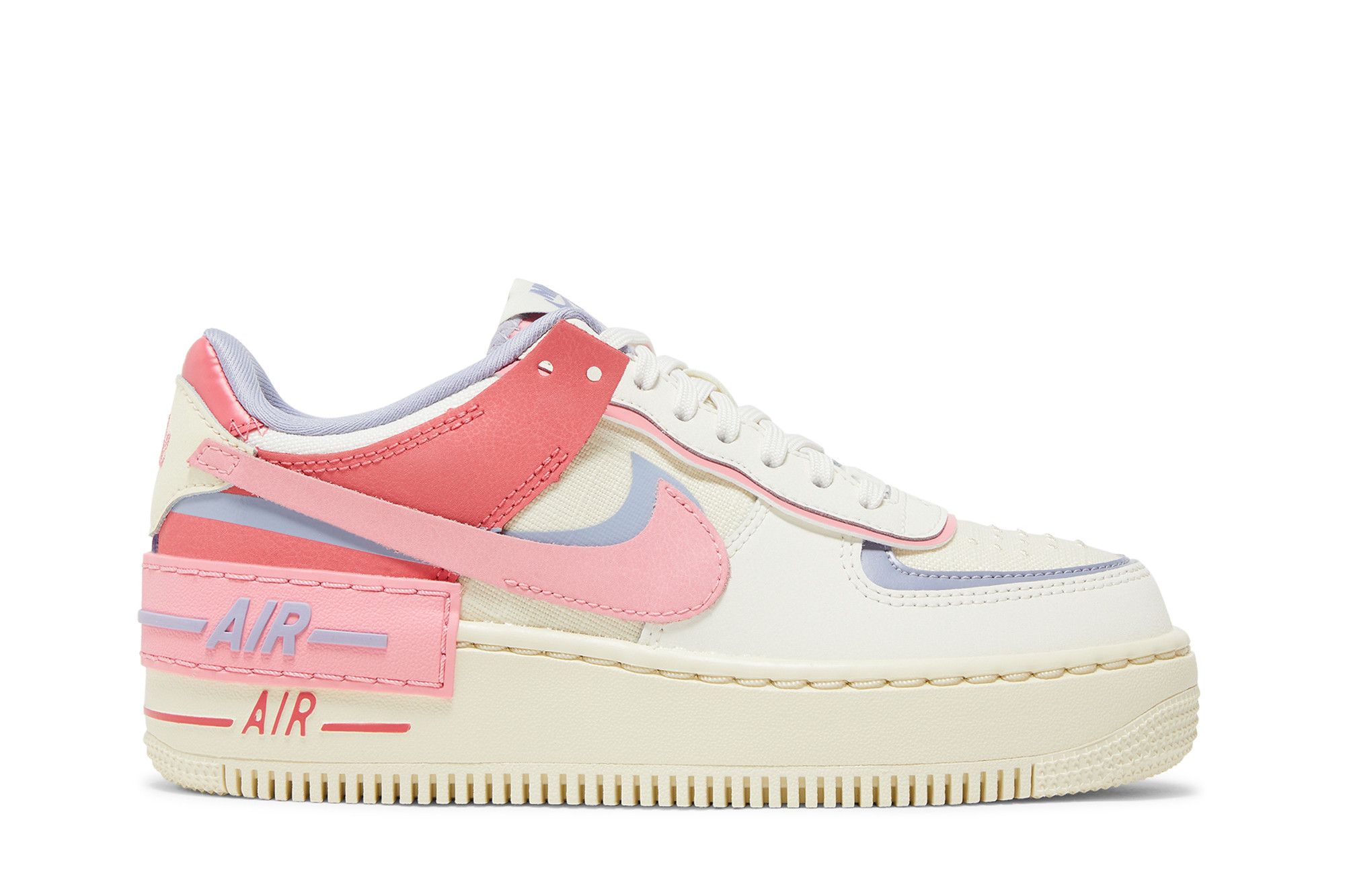 Nike Women s Air Force 1 Shadow Shoes Size 6.5 White Coral Chalk
