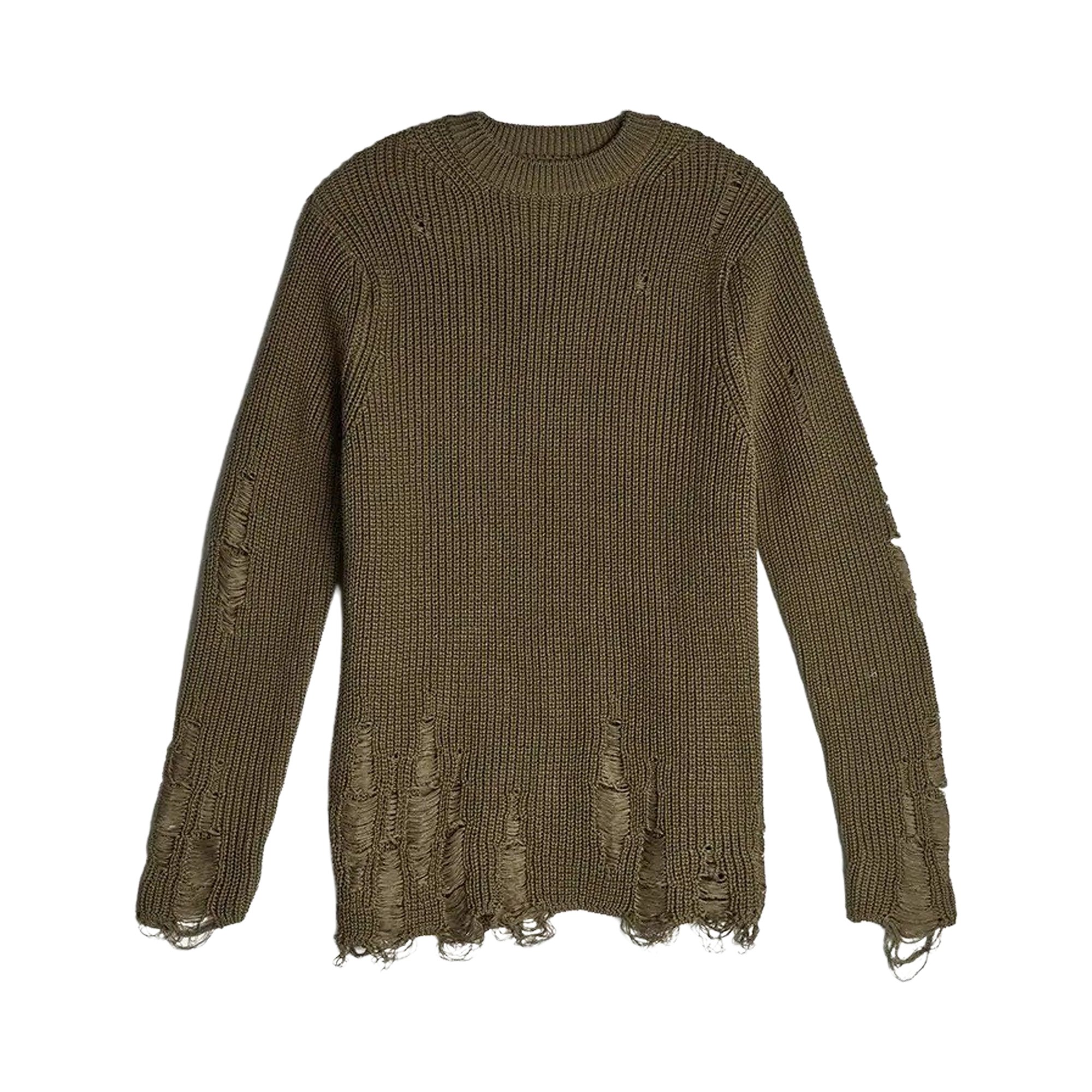Buy Song for the Mute Oversized Distressed Knit 'Taupe' - 202