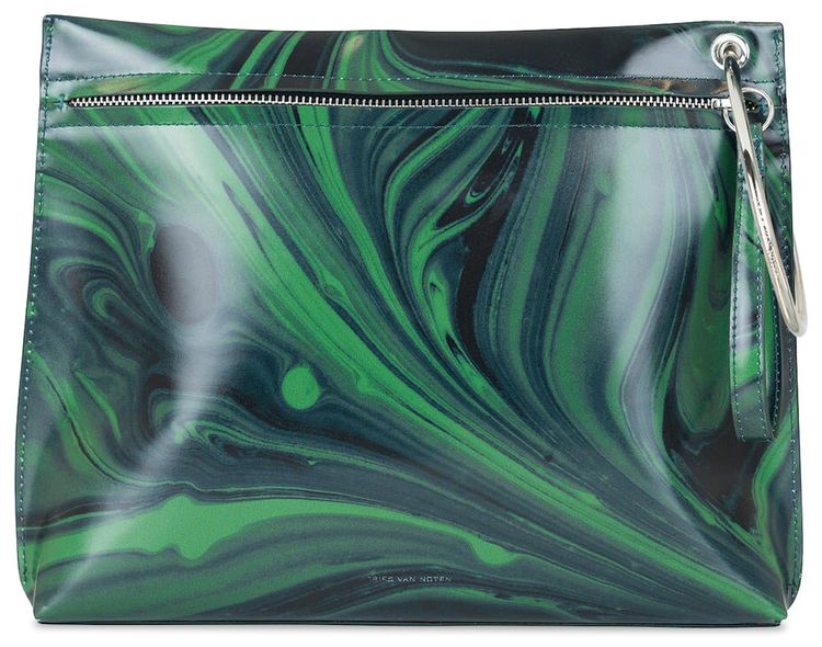 Dries Van Noten Marble Bag Green