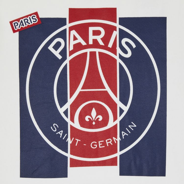 Paris Saint Germain Core Cool Big Logo Sweater White