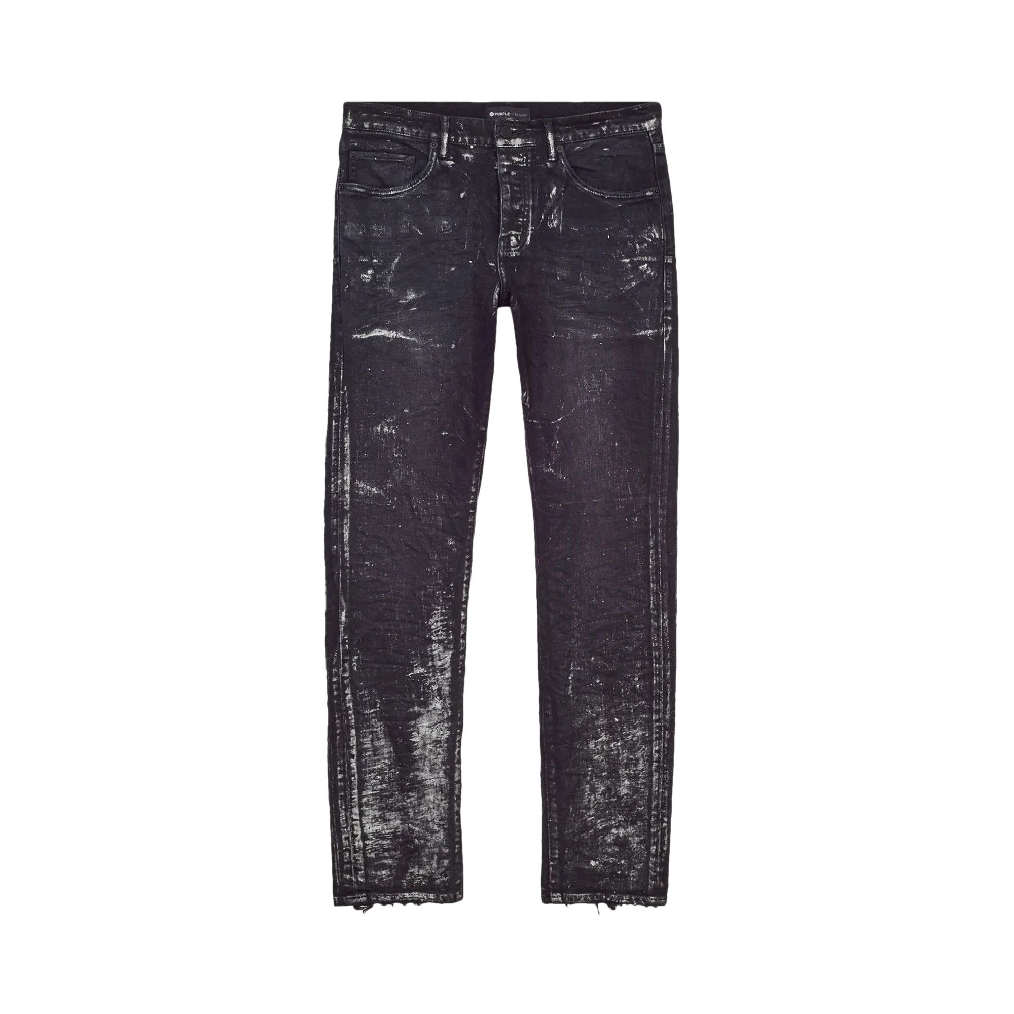 最低価格の Buy P001 - 'Silver' Jeans Skinny Coated Oil BRAND PURPLE パンツ