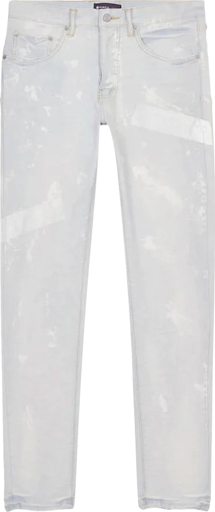 PURPLE BRAND Sprayed Reflective Paint Skinny Jeans 'Denim'
