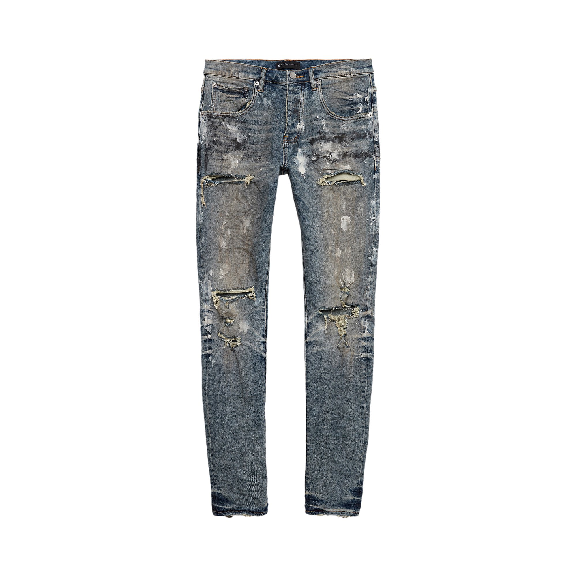 Buy PURPLE BRAND Worn Mid Destroy Jeans 'Indigo' - P002 WMID122 | GOAT