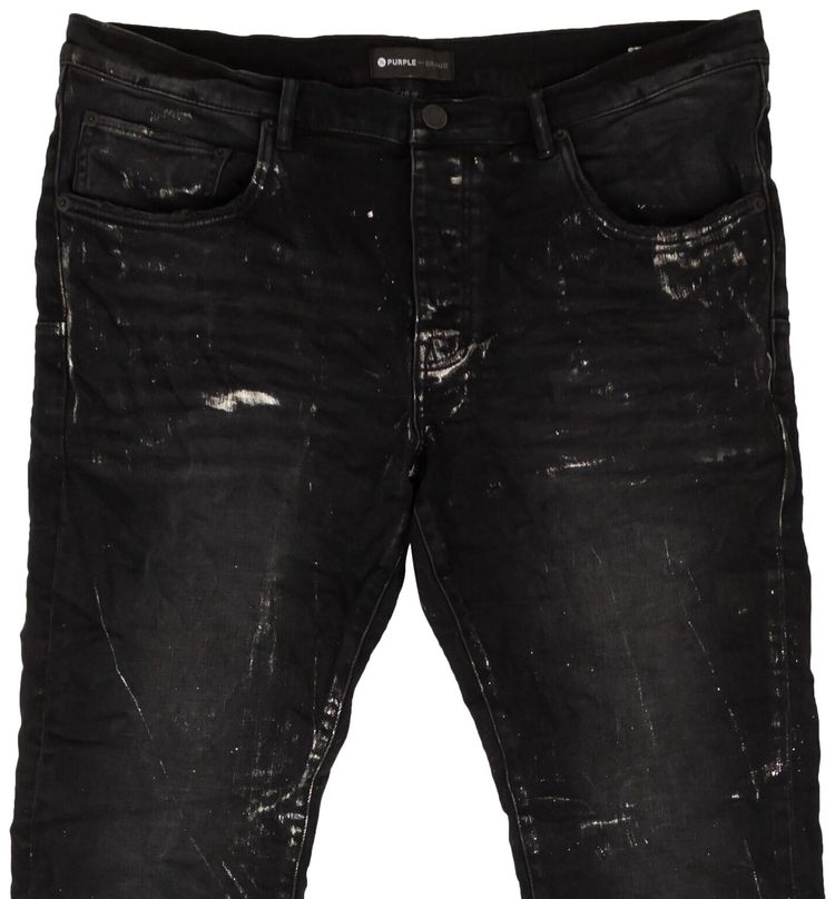 PURPLE BRAND Metallic Jeans Silver