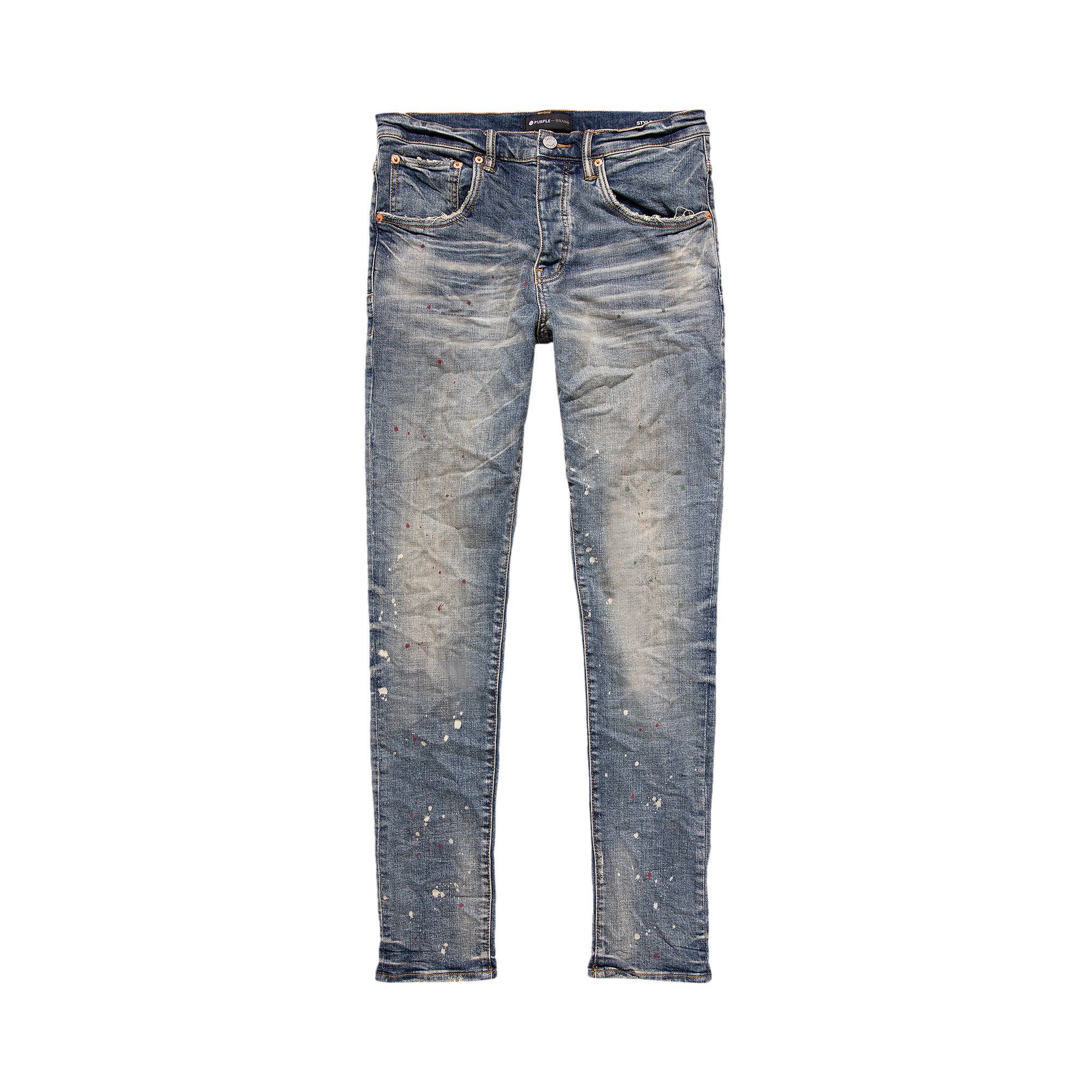 PURPLE BRAND/P002 Vintage Spotted Indigo スリム ジーンズ Buy PURPLE BRAND Vintage Spotted Jeans 'Indigo' - P002 VSI