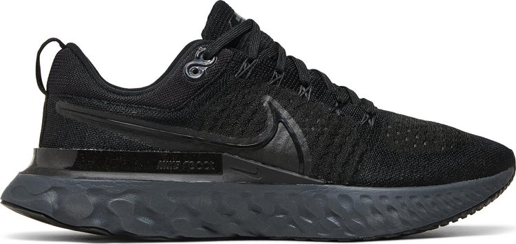 React Infinity Run Flyknit 2 Triple Black