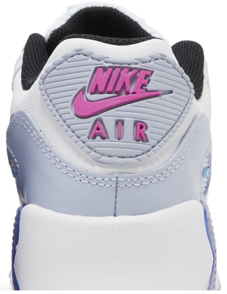 Nike Air Max 90 Leather GS White Blue Whisper