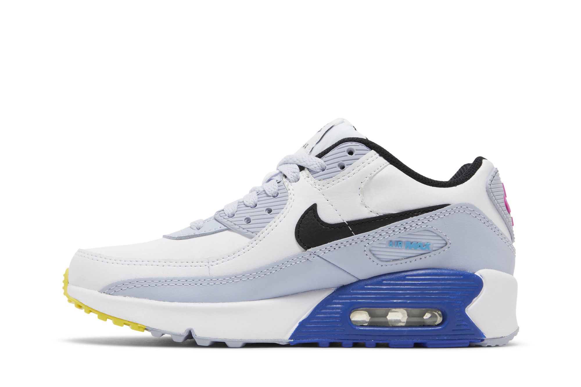 Buy Air Max 90 Leather GS White Blue Whisper DV3607 101 GOAT