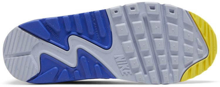 Nike Air Max 90 Leather GS White Blue Whisper
