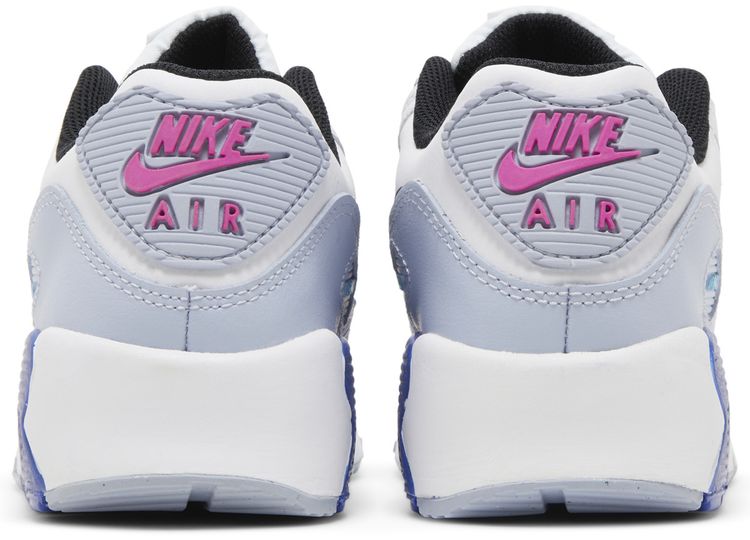 Nike Air Max 90 Leather GS White Blue Whisper