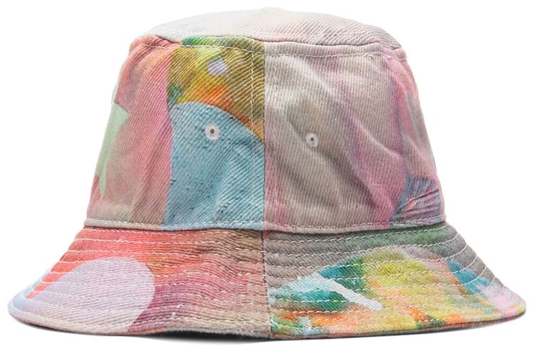 Emotionally Unavailable x So Youn Lee Stardust Bucket Hat WhiteMulticolor