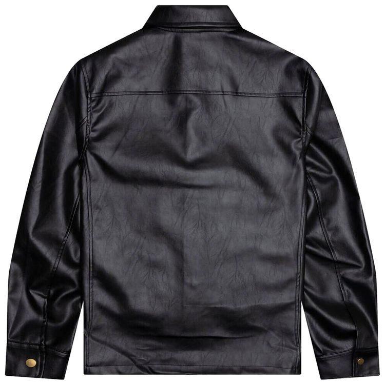 KidSuper Blue Street Hooligans Faux Leather Jacket Multicolor