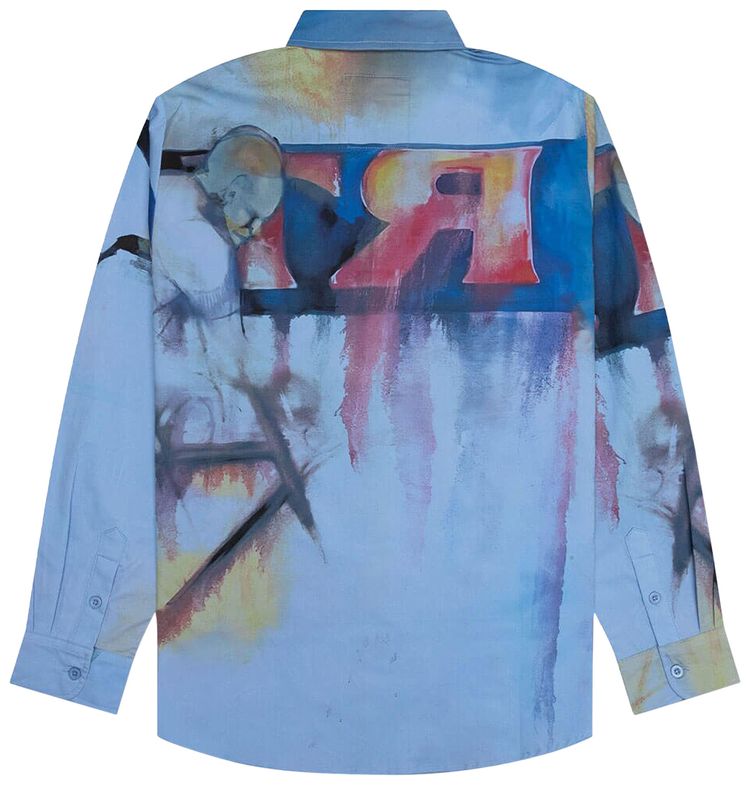 KidSuper Final Lap Button Up Blue