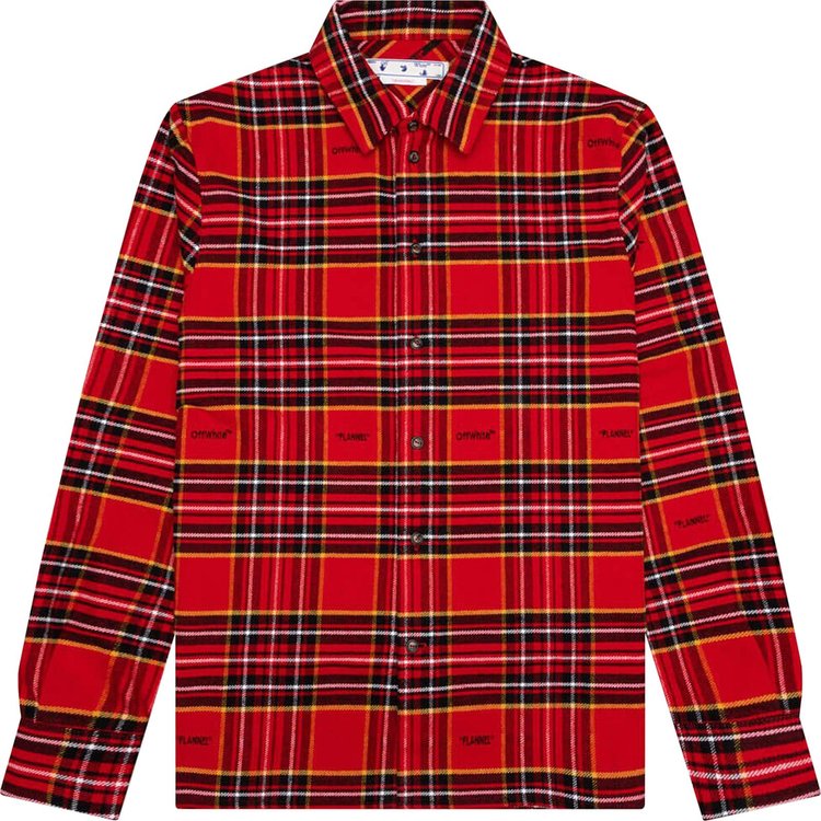 Buy Off-White Flannel Skate Shirt 'Red/Black' - OMGA227S23FAB0012510 | GOAT