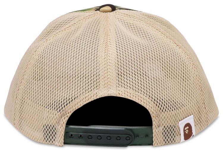 BAPE ABC Camo Ape Face Mesh Cap Green