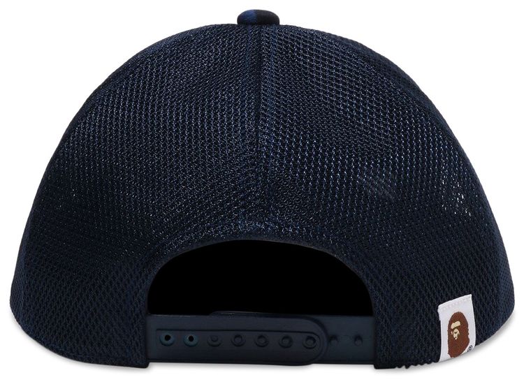 BAPE Color Camo College Mesh Cap Navy