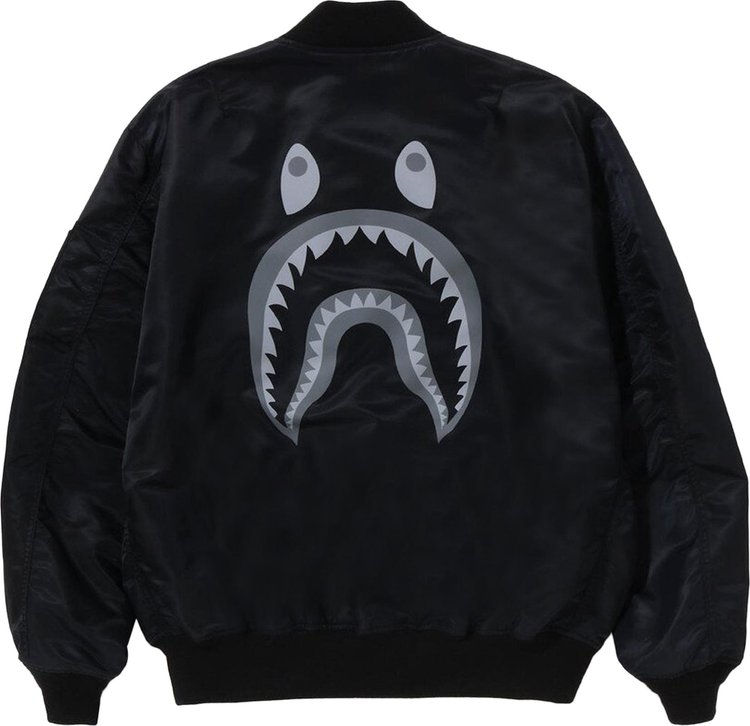 BAPE Shark Loose Fit MA 1 Black