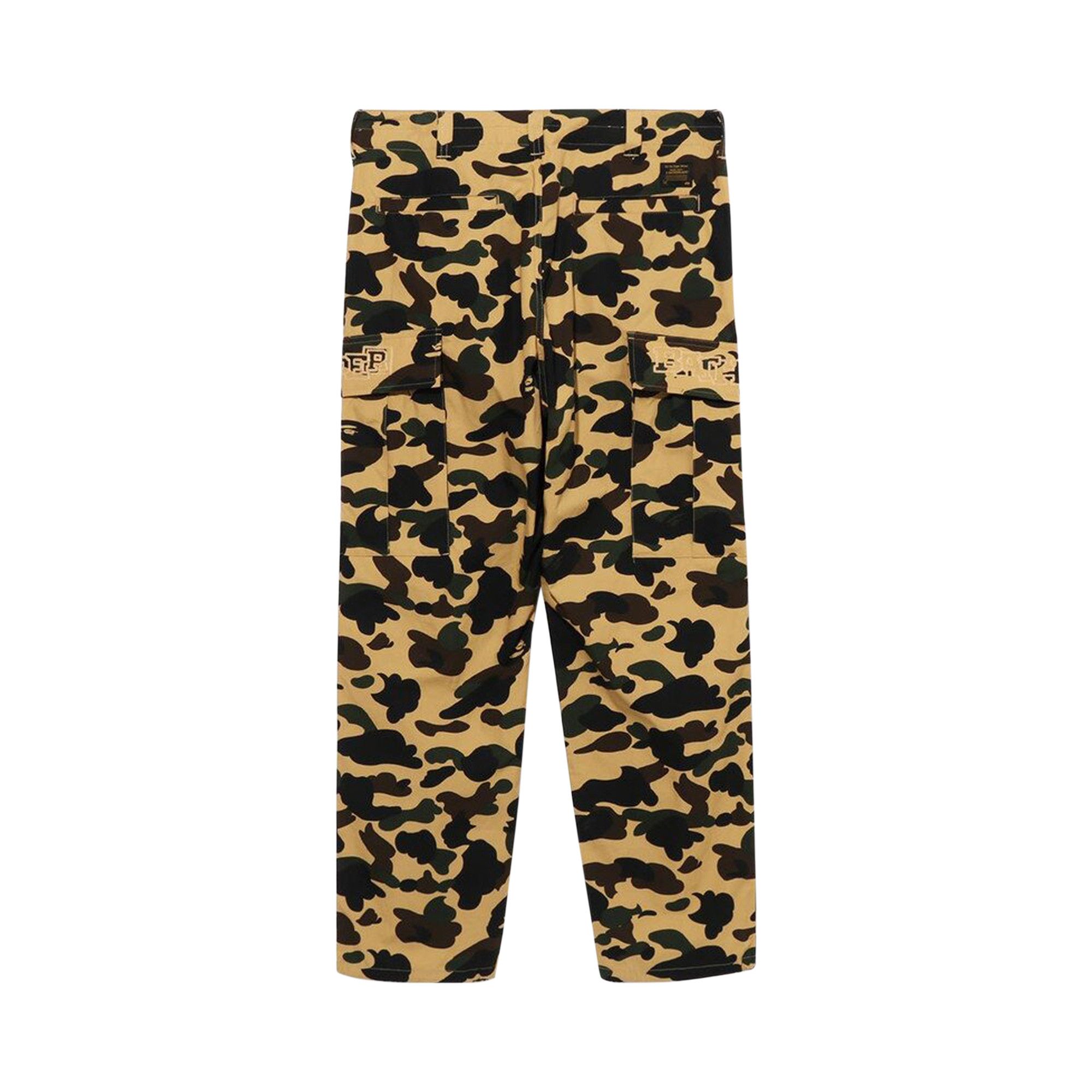 Buy BAPE 1st Camo 6 Pocket Pants 'Yellow' - 1J20 152 002