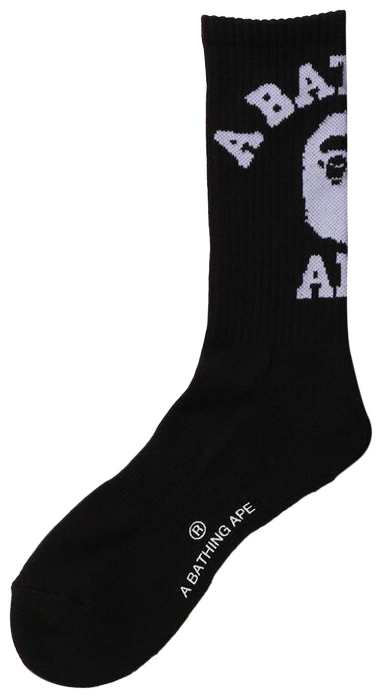 BAPE College Socks Black