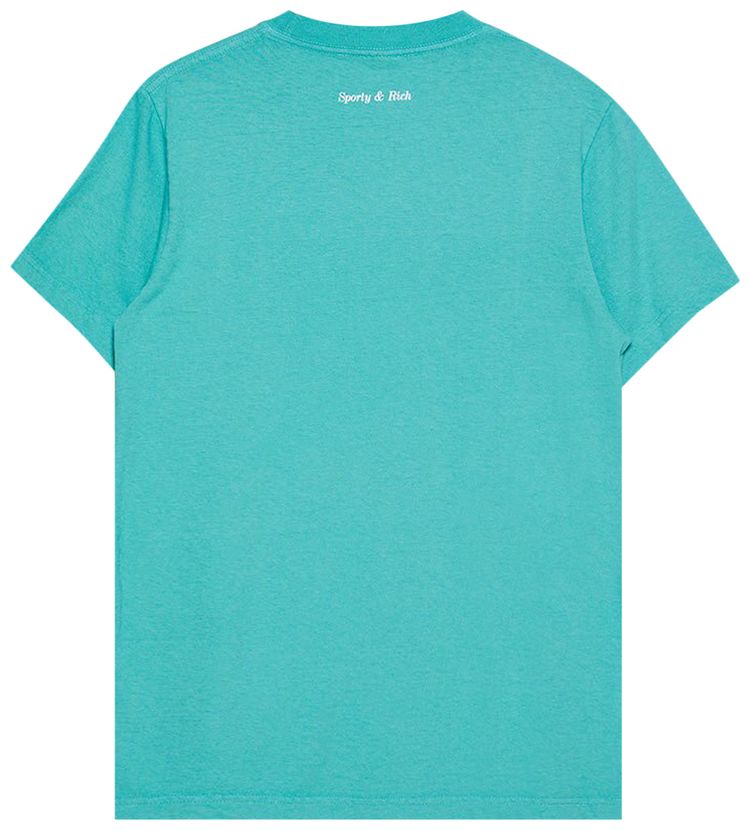 Sporty  Rich Be Nice T Shirt Faded TealWhite