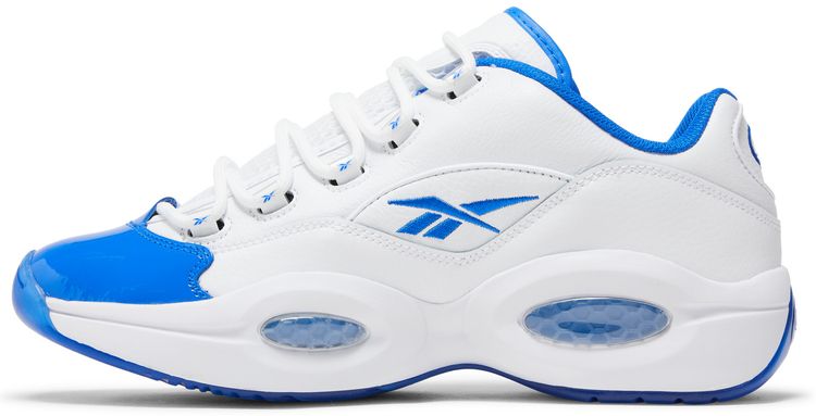 Reebok Question Low White Electric Cobalt