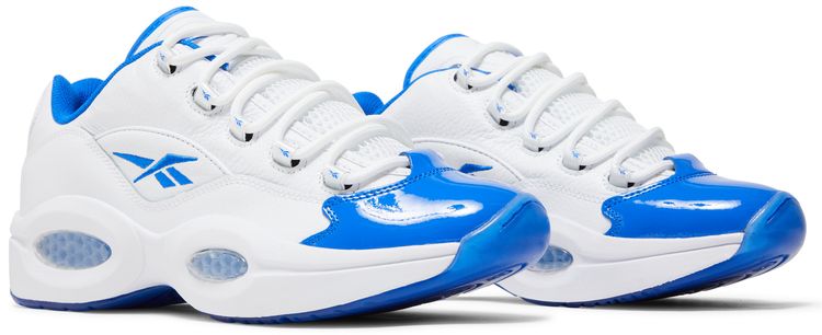 Reebok Question Low White Electric Cobalt