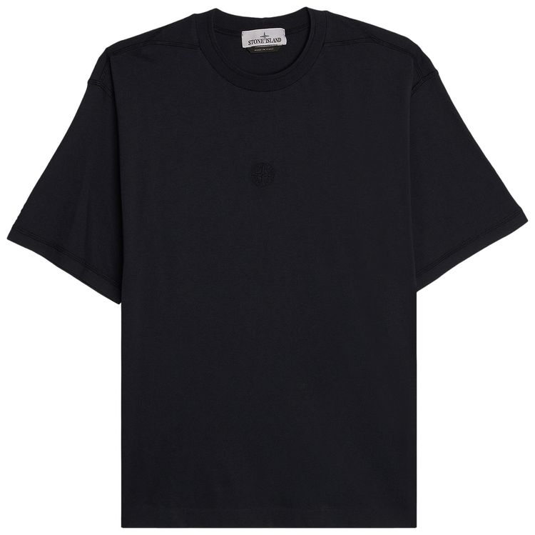 Stone Island Embroidery Logo TShirt 'Navy Blue' GOAT AU