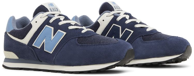 New Balance 574 Big Kid Wide Navy Heritage Blue