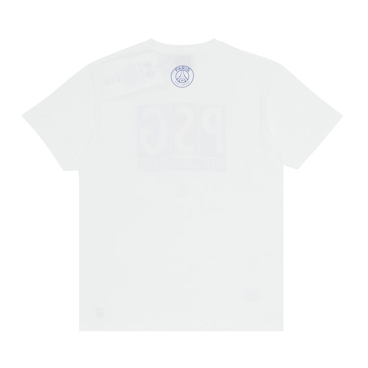 Paris Saint Germain x Over The Pitch Classic Emblem Tee White
